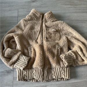 Cozy Tan Sherpa Jacket